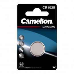 Батарейка Camelion Lithium CR2025-BP1 3В литиевая дисковая специальная 1шт (7762)